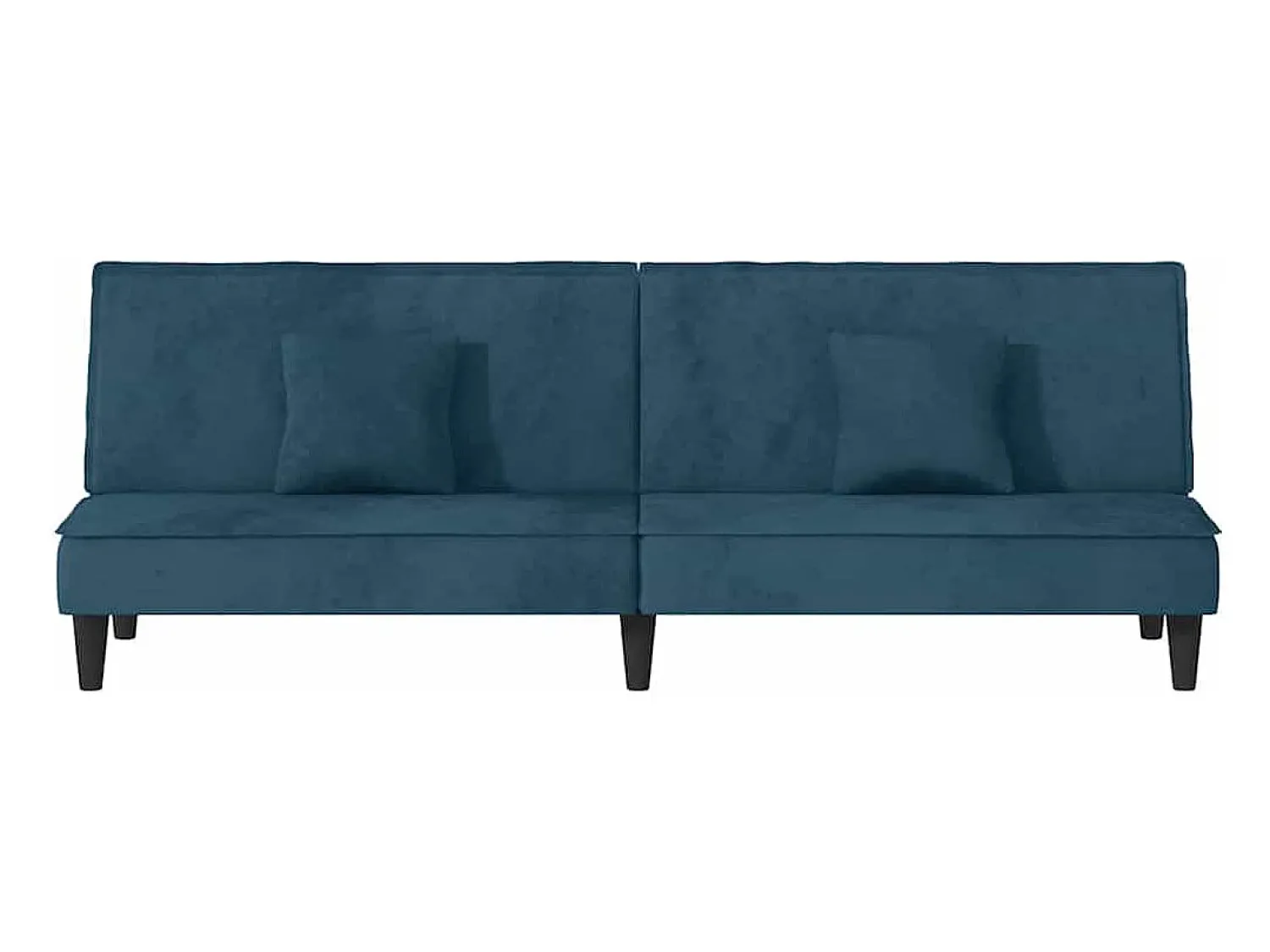 Sofá*vidaxl Sofá-cama veludo Azul
