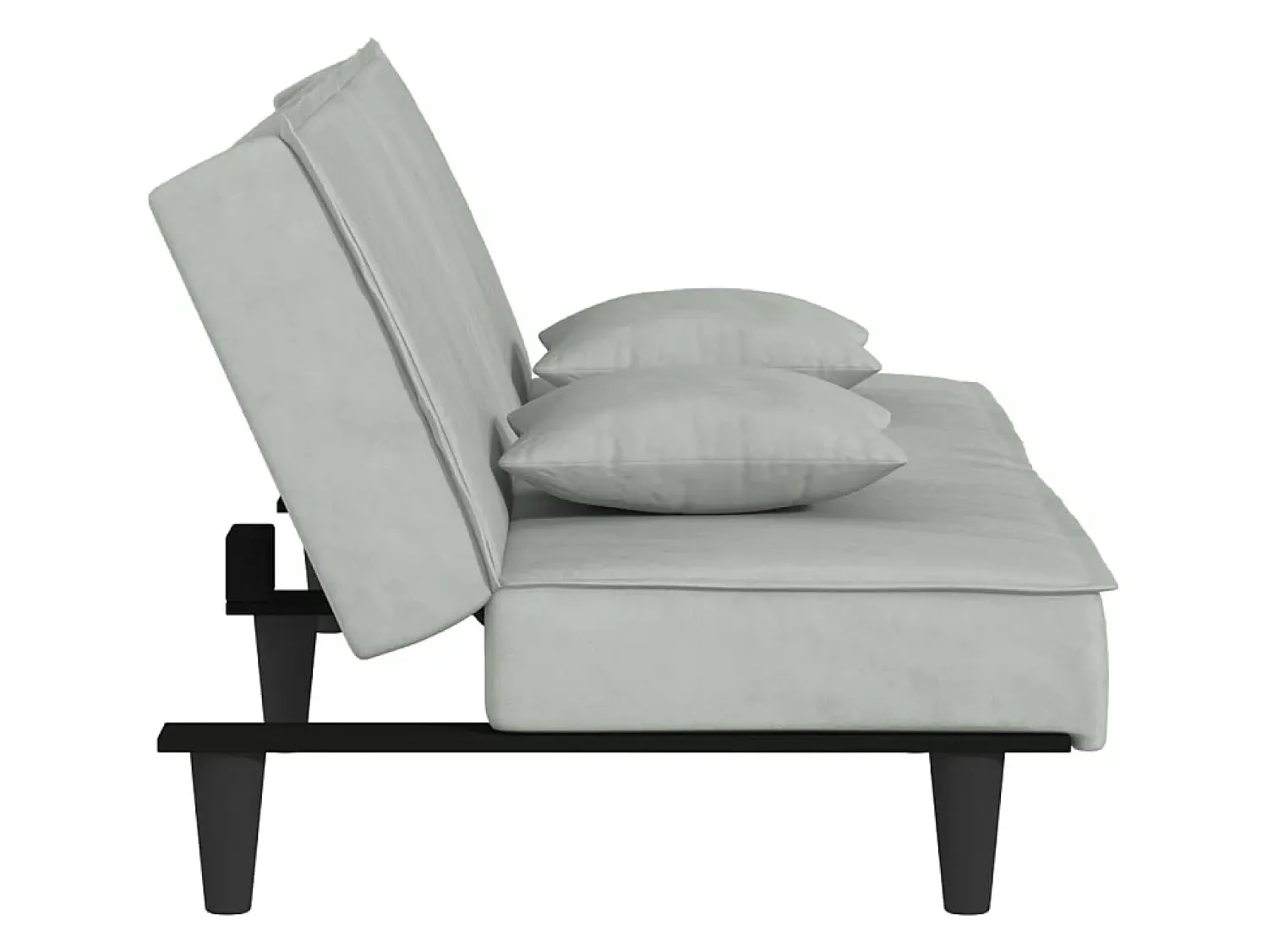 Sofá-cama veludo -claro PT215377^ Sofá