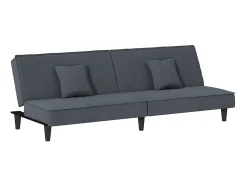 Sofá| Sofá-cama veludo -escuro PT121814 Cinzento
