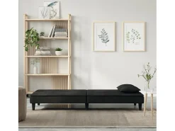 Sale Sofá-cama veludo PT245360 Preto