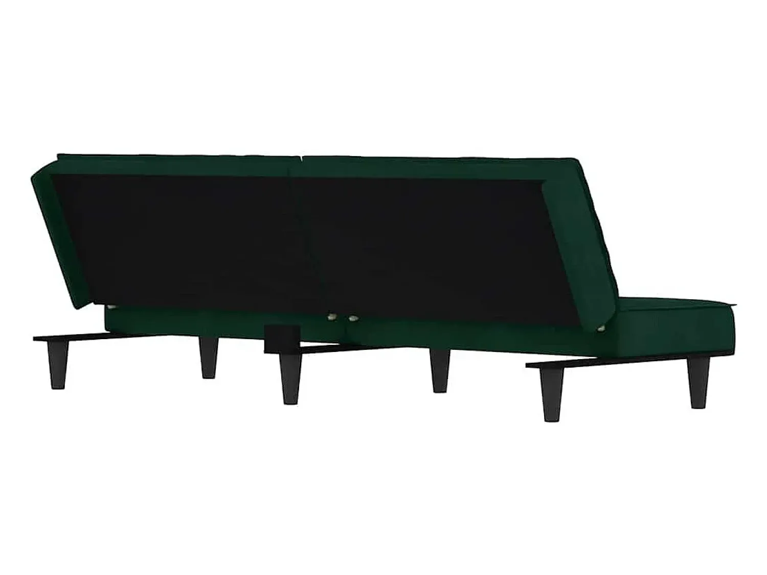 Sofá*vidaxl Sofá-cama veludo -escuro Verde