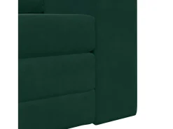 Sofá*vidaxl Sofá-Cama Escuro 98 x 71 x 83 cm Veludo Verde
