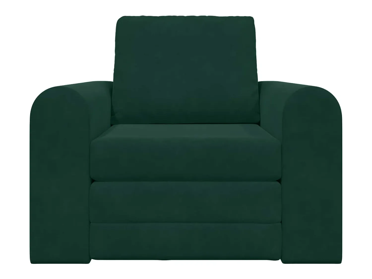 Sofá*vidaxl Sofá-Cama Escuro 98 x 71 x 83 cm Veludo Verde
