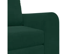 Sofá*vidaxl Sofá-Cama Escuro 98 x 71 x 83 cm Veludo Verde