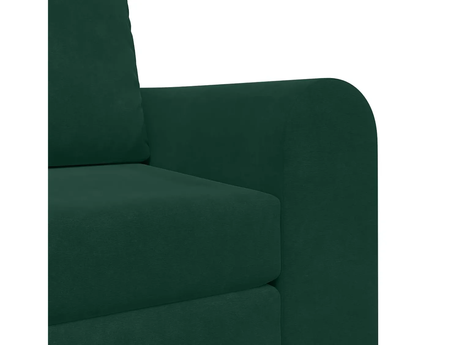 Sofá*vidaxl Sofá-Cama Escuro 98 x 71 x 83 cm Veludo Verde