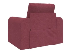 Sofá*vidaxl Sofá-Cama Vinho 98 x 71 x 83 cm tecido Vermelho