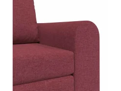 Sofá*vidaxl Sofá-Cama Vinho 98 x 71 x 83 cm tecido Vermelho