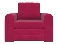 Discount vidaxl Sofá-Cama Vinho 98 x 71 x 83 cm Veludo Vermelho