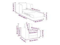 Discount vidaxl Sofá-Cama Vinho 98 x 71 x 83 cm Veludo Vermelho