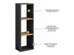 Prateleira|Vicco Standregal carvalho antracite/goldkraft 30x24x90.5 orlando Cinza antracite