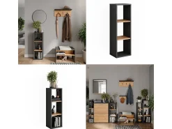 Prateleira|Vicco Standregal carvalho antracite/goldkraft 30x24x90.5 orlando Cinza antracite