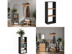 Prateleira*Vicco Standregal carvalho antracite/goldkraft 40x24x90.5 orlando Cinza antracite