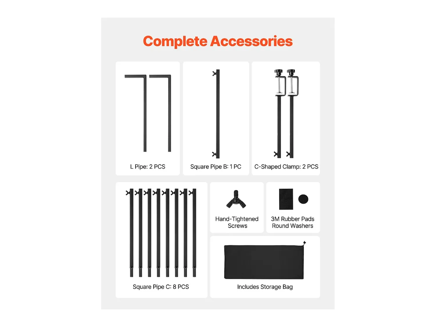 Prateleira* Suporte de Haste de Mesa SucceBuy com Pinças, Suporte de Arco de Mesa, Altura Ajustável 33-107 cm Comprimento Ajustável 71.1-249 cm, Quadro de Arco de Metal Preto