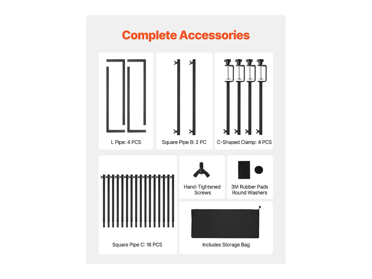Prateleira* Suporte de Haste de Mesa SucceBuy com Pinças, Suporte de Arco de Mesa, 2 PCS, Altura Ajustável 33-106.7 cm Comprimento Ajustável 71.1-249 cm, Quadro de Arco Preto