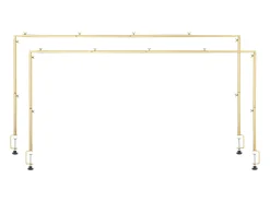 Suporte de Haste de Mesa SucceBuy com Pinças, Suporte de Arco de Mesa, 2 PCS, Altura Ajustável 33-107 cm Comprimento Ajustável 71.1-249 cm, Quadro de Arco de Metal^ Prateleira