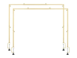 Suporte de Haste de Mesa SucceBuy com Pinças, Suporte de Arco de Mesa, 2 PCS, Altura Ajustável 33-107 cm Comprimento Ajustável 71.1-249 cm, Quadro de Arco de Metal^ Prateleira