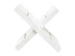 Hot Suporte de lenha 47x39,5x48 cm madeira de pinho maciça PT957281 Branco