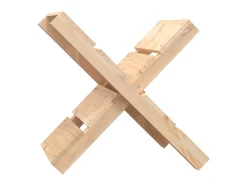 Acessórios De Arrumação* Suporte de lenha 47x39,5x48 cm madeira de pinho maciça PT625594 Natural claro