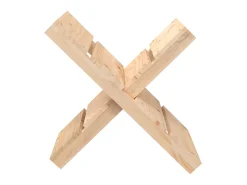 Acessórios De Arrumação* Suporte de lenha 47x39,5x48 cm madeira de pinho maciça PT625594 Natural claro