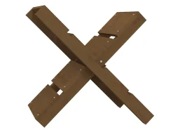 Acessórios De Arrumação* Suporte de lenha 47x39,5x48 cm pinho maciço mel PT822343 Castanho