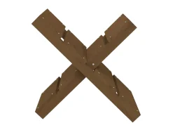 Acessórios De Arrumação* Suporte de lenha 47x39,5x48 cm pinho maciço mel PT822343 Castanho
