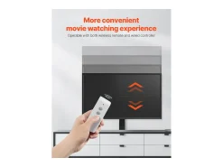 Suporte de Parede para TV SucceBuy Suporte de TV Motorizado com Comando, Suporte de TV Elétrico Ajustável para Televisores de 81 a 140 cm (Exceto Caixa) Preto