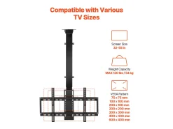 Suporte de Parede para TV SucceBuy Suporte de Teto Motorizado para TV - Ecrã de 81 a 140 cm - Suporte de Teto Ajustável Eletricamente^ Móvel De Tv