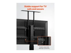 Móvel De Tv| Suporte de Parede para TV SucceBuy Suporte de TV Motorizado com Comando para Ecrãs de 81 a 178 cm, Suporte Motorizado com VESA Máx. 61 x 41 cm Preto