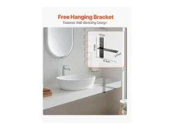 Clearance Suporte de Prateleira Flutuante SucceBuy, 30.48x7.35x30.48 cm, Suportes de Parede Invisíveis em T Resistentes, Conjunto de 2, Capacidade de Carga 90 kg Preto