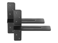 Clearance Suporte de Prateleira Flutuante SucceBuy, 30.48x7.35x30.48 cm, Suportes de Parede Invisíveis em T Resistentes, Conjunto de 2, Capacidade de Carga 90 kg Preto