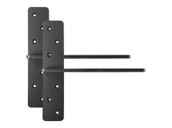 Clearance Suporte de Prateleira Flutuante SucceBuy, 30.48x7.35x30.48 cm, Suportes de Parede Invisíveis em T Resistentes, Conjunto de 2, Capacidade de Carga 90 kg Preto
