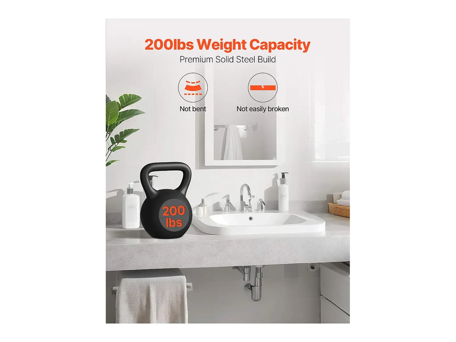 Clearance Suporte de Prateleira Flutuante SucceBuy, 30.48x7.35x30.48 cm, Suportes de Parede Invisíveis em T Resistentes, Conjunto de 2, Capacidade de Carga 90 kg Preto
