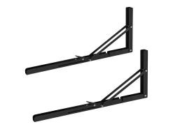 Prateleira| Suporte de Prateleira SucceBuy, Plegável, 61 cm de Comprimento, 2 Peças, Resistente e com Alta Capacidade de Carga Preto
