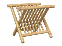 vidaxl Suporte de revistas 42x30,5x34,5 cm bambu^ Acessórios De Arrumação