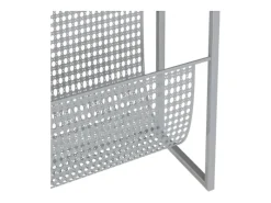 Acessórios De Arrumação|vidaxl Suporte de revistas 35x15x45 cm aço Prateado