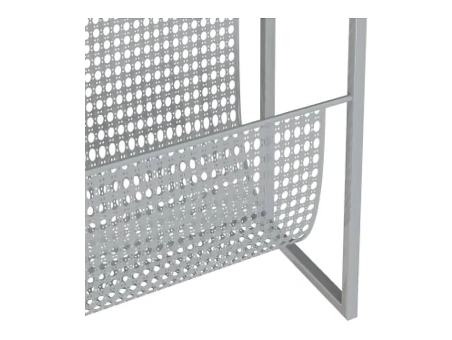 Acessórios De Arrumação|vidaxl Suporte de revistas 35x15x45 cm aço Prateado