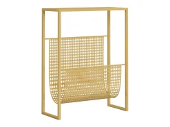 Sale vidaxl Suporte de revistas 35x15x45 cm aço Dourado