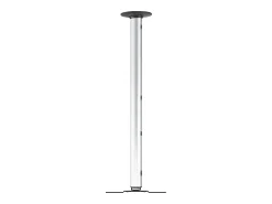 Móvel De Tv*VCM Suporte de teto Beamer | Até 50 kg | Altura ajustável 220-300 cm | Suporte de projetor extensível | Montagem universal no teto | CPM (Prata) Prateado
