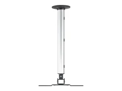 VCM Suporte de teto Beamer | Até 50 kg | Altura ajustável 120-230 cm | Suporte de projetor extensível | Montagem universal no teto | CPM (Prata)^ Móvel De Tv