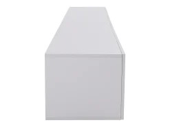 Online Hauss Spole Suporte de TV com iluminação LED e 4 portas - Madeira MDF Branco