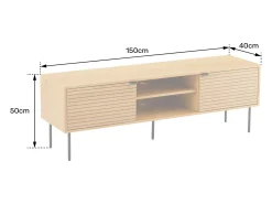 Móvel De Tv*Happy Garden Suporte de TV 150cm STINNA Castanho