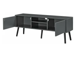 Helloshop26 Suporte de TV de design suporte para TV de 120 cm cinza escuro/ 03_0005864^ Móvel De Tv