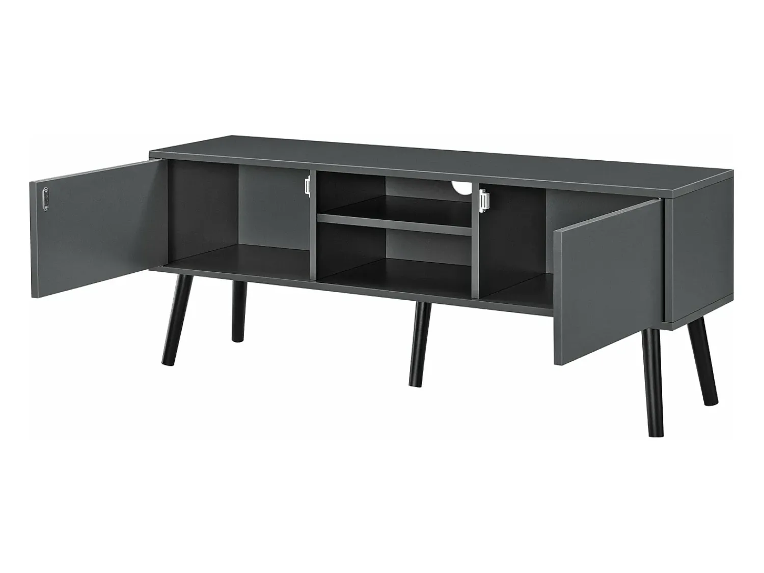 Helloshop26 Suporte de TV de design suporte para TV de 120 cm cinza escuro/ 03_0005864^ Móvel De Tv