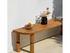 New Dmora Suporte de TV Dgrimald, Aparador de sala, Armário de TV baixo, Base de parede equipada, 140x35h40 cm, Carvalho Castanho