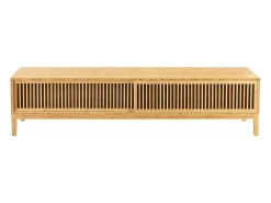 Helloshop26 Suporte de TV em bambu 140 x 40 x 38 cm cor natural 03_0007872 Castanho