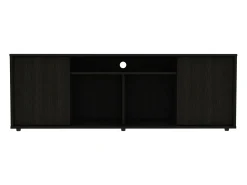 TuHome Suporte de TV em melamina Prana com ampla arrumação e 3 prateleiras, 51.5 cm X 150.4 cm X 37 cm ,^ Móvel De Tv