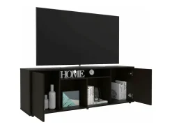 TuHome Suporte de TV em melamina Prana com ampla arrumação e 3 prateleiras, 51.5 cm X 150.4 cm X 37 cm ,^ Móvel De Tv