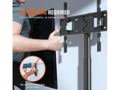Móvel De Tv* Suporte de TV Giratório SucceBuy, Suporte Universal para Televisores de 81 a 165 CM, Altura Ajustável Preto