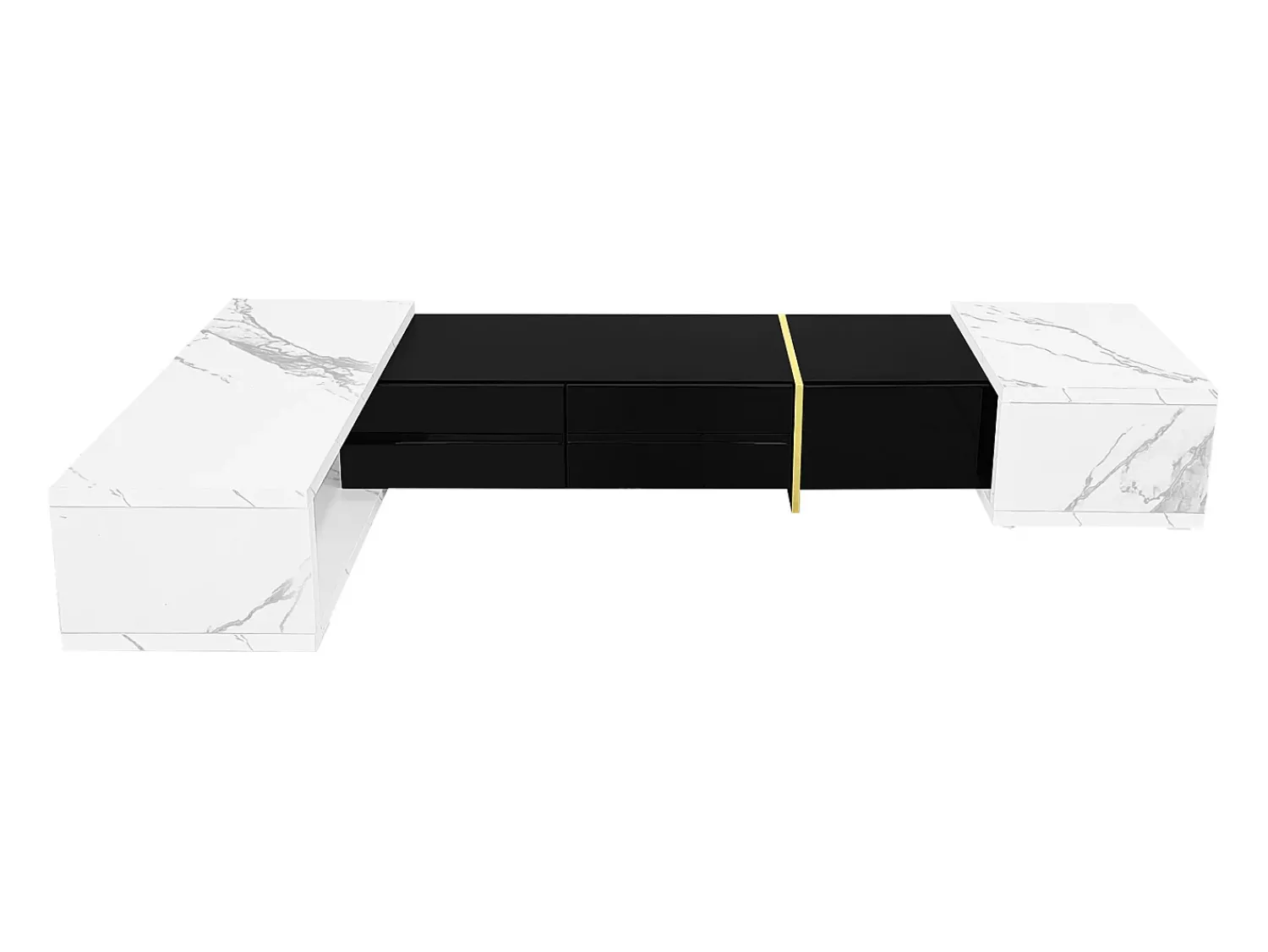 Suporte de TV moderno com altura ajustável (140-260 cm), suporte de TV baixo com função giratória,^ Móvel De Tv
