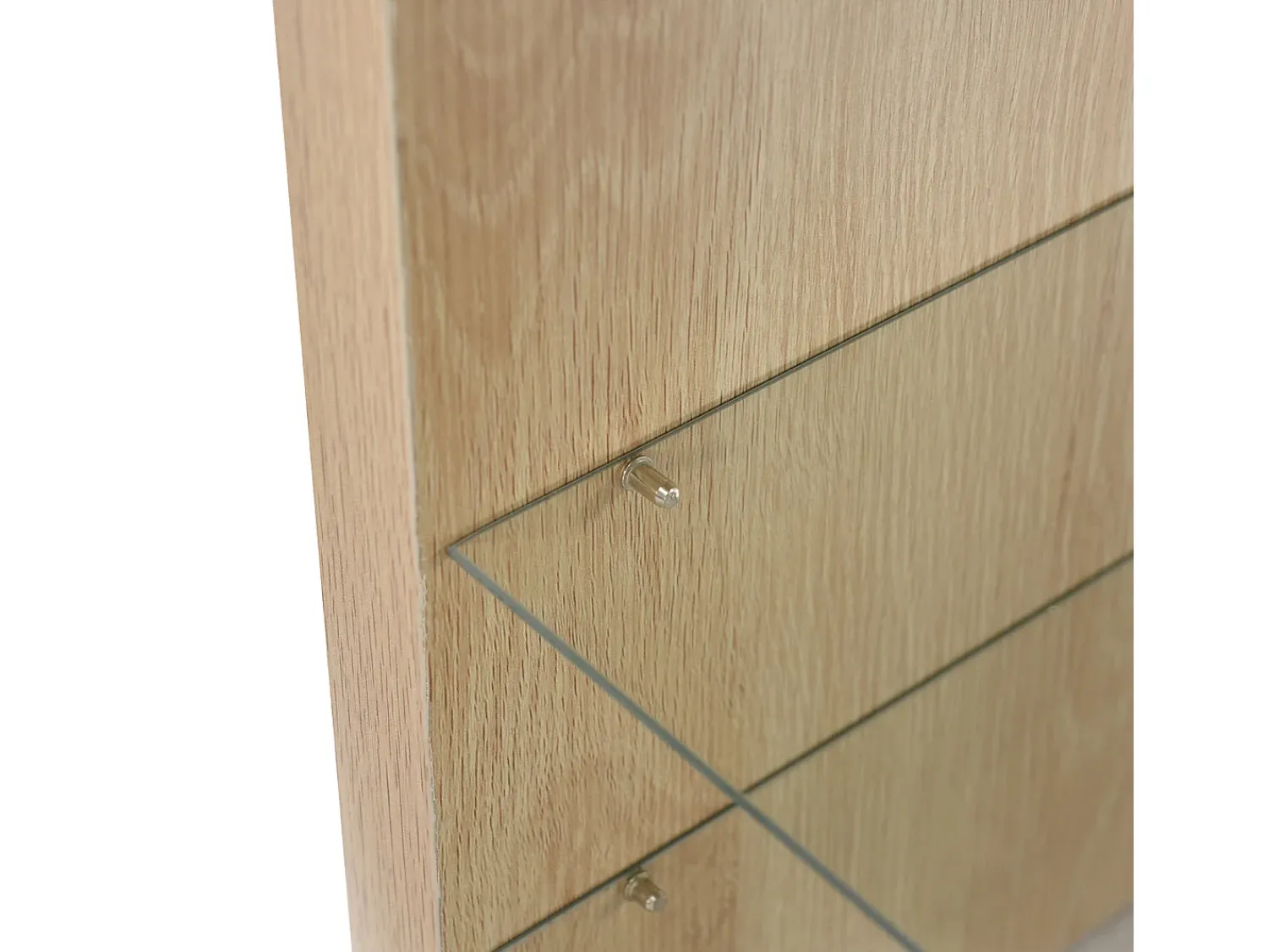 Suporte de TV moderno com luzes LED reguláveis, 3 portas e prateleiras de vidro -^ Móvel De Tv